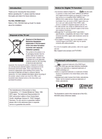 Sony KDL-70X3500 KDL-52X3500 KDL-46X3500 KDL-46X3000 KDL-40X3500 (164 pages) TV Operating Manual