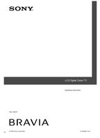 Sony KDL-40ZX1 (52 pages) TV Operating Manual