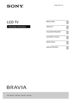 Sony KDL-42EX443 42EX440 32EX343 32EX340 (52 pages) TV Operating Manuals Sony KDL-42EX443 42EX440 32EX343 32EX340 (52 pages) TV Operating Manuals