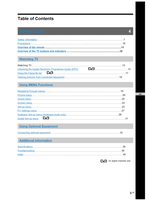 Sony KDL-46V2500 KDL-40V2500 KDL-32V2500 (208 pages) TV Operating Manual