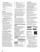 Sony KDD52V5100 KDD46V5100 KDD40V5100 KDD40SL150 KDD32XBR9 (24 pages) TV Operating Manual