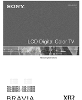 Sony KDL-40XBR4 KDL-46XBR4 KDL-52XBR4 KDL-40XBR5 KDL-46XBR5 (53 pages) TV Operating Manual