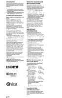 Sony KDL-55HX800 52HX900 46HX900 46HX800 40HX800 (20 pages) TV Operating Manual