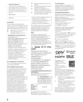 Sony KDL-55V5100 KDL-52V5100 KDL-52VL150 KDL-46V5100 KDL-46VL150 (40 pages) TV Operating Manual