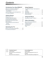 Sony KDL-55V5100 KDL-52V5100 KDL-52VL150 KDL-46V5100 KDL-46VL150 (40 pages) TV Operating Manual