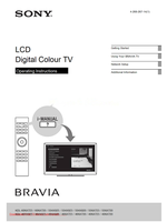 Sony KDL-60NX723 60NX720 55HX925 55HX923 55HX820 55NX723 55NX720 (36 pages) TV Operating Manual