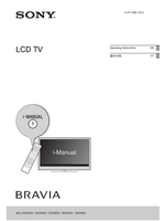 Sony KDL-65HX950 55HX950 55HX850 46HX850 40HX850 (60 pages) TV Operating Manuals Sony KDL-65HX950 55HX950 55HX850 46HX850 40HX850 (60 pages) TV Operating Manuals