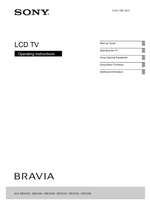 Sony KLV-40EX430 40EX43A 40EX43B 32EX330 32EX33A 32EX33B (24 pages) TV Operating Manual