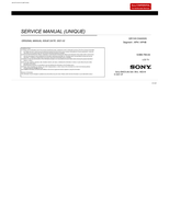 Sony 9-888-789-A4 (143 pages) TV Service Manual