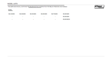 Sony 9-888-905-21 (213 pages) TV Service Manual