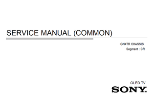 Sony GN4TR 9-888-748-01 9-888-748-Ax 9-888-748-Cx 9-888-748-Ex (92 pages) TV Service Manual