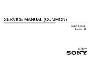 Sony GN4UR 9-888-755-01 9-888-755-Ax 9-888-755-Cx 9-888-755-Ex (124 pages) TV Service Manual