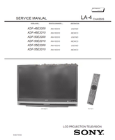 Sony KDF-46E2000 KDF-46E2010 KDF-50E2000 KDF-50E2010 KDF-55E2000 (139 pages) TV Service Manuals Sony KDF-46E2000 KDF-46E2010 KDF-50E2000 KDF-50E2010 KDF-55E2000 (139 pages) TV Service Manuals