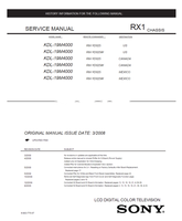 Sony KDL-19M4000 9-883-775-07 RM-YD025 RM-YD025W (46 pages) TV Service Manual