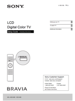 Sony KDL-40EX40B 32EX40B 4-180-189 (24 pages) TV Operating Manual