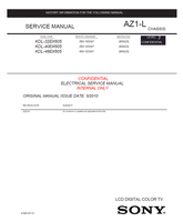 Sony KDL-32EX605 KDL-40EX605 KDL-46EX605 9-888-327-51 RM-YD047 (51 pages) TV Service Manual