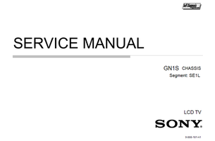 Sony 9-888-181-A1 (85 pages) TV Service Manual