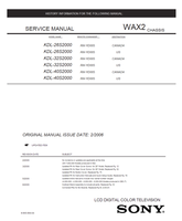 Sony KDL-26S2000 KDL-32S2000 KDL-40S2000 9-965-994-04 RM-YD005 (82 pages) TV Service Manual