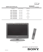 Sony KDL-26S2000 KDL-32S2000 KDL-40S2000 9-965-994-04 RM-YD005 (82 pages) TV Service Manual