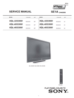 Sony KDL-32S3000 KDL-40S3000 KDL-46S3000 RM-ED009 (137 pages) TV Service Manual