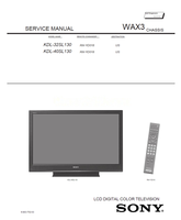 Sony KDL-32SL130 KDL-40SL130 9-883-752-03 RM-YD018 (127 pages) TV Service Manual