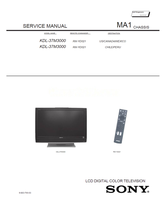Sony KDL-37M3000 9-883-766-03 RM-YD021 (86 pages) TV Service Manual