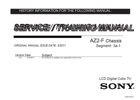 Sony 9-888-386-01 (199 pages) TV Service Manual