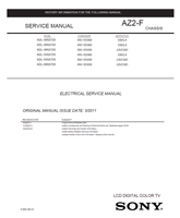 Sony KDL-40NX720 KDL-46NX720 KDL-55NX720 KDL-60NX720 9-888-386-53 (62 pages) TV Service Manual
