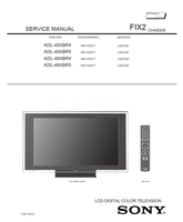 Sony KDL-40XBR4 KDL-40XBR5 KDL-46XBR4 KDL-46XBR5 9-883-758-04 (152 pages) TV Service Manual