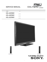 Sony KDL-40 52Z5800 9-883-467-01 (78 pages) TV Service Manual