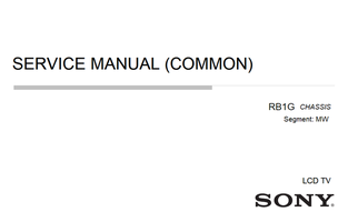 Sony 9-888-141-02 9-888-141-P1 9-888-141-C1 9-888-141-A1 (238 pages) TV Service Manual