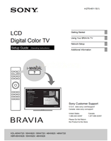 Sony KDL-60NX720 55HX820 55NX720 46HX820 46NX720 XBR-65HX929 (40 pages) TV Operating Manual