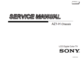 Sony 9-888-349-04 (100 pages) TV Service Manual