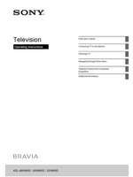 Sony KDL-48W650D 40W650D 32W600D (40 pages) TV Operating Manual