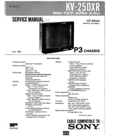Sony 408mVrms SU-171 (91 pages) TV Service Manual
