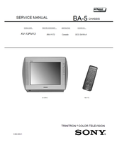Sony KV-13FM13 RM-Y172 SCC-S41N-A 9-965-909-01 (51 pages) TV Service Manual