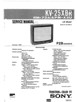 Sony SCC-595B-A P2BcHAss1s 114-degree 75-ohm 408mVrms SU-171 (126 pages) TV Service Manual