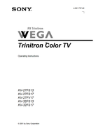 Sony 4-081-737-22 KV-27FS13 KV-27FS17 KV-27FV17 KV-32FS13 (64 pages) TV Operating Manual