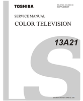 Toshiba 053-200110 13A21 42HM66 (64 pages) TV Service Manual