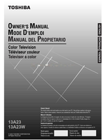 Toshiba 13A23 13A23W (18 pages) TV Operating Manual