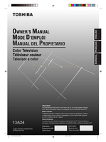 Toshiba 13A24 3M12701A-E (47 pages) TV Operating Manual