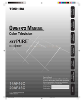 Toshiba 14AF46C 20AF46C (56 pages) TV Operating Manual