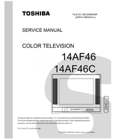 Toshiba 050-200605GR 14AF46 14AF46C (50 pages) TV Service Manuals Toshiba 050-200605GR 14AF46 14AF46C (50 pages) TV Service Manuals