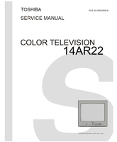 Toshiba 050-200216 14AR22 (30 pages) TV Service Manuals Toshiba 050-200216 14AR22 (30 pages) TV Service Manuals