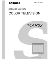 Toshiba 050-200334 14AR23 (29 pages) TV Service Manuals Toshiba 050-200334 14AR23 (29 pages) TV Service Manuals
