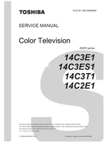 Toshiba 060-200568GR 14C3E1 14C3ES1 14C3T1 14C2E1 (45 pages) TV Service Manuals Toshiba 060-200568GR 14C3E1 14C3ES1 14C3T1 14C2E1 (45 pages) TV Service Manuals