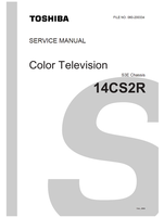 Toshiba 060-200334 14CS2R (48 pages) TV Service Manuals Toshiba 060-200334 14CS2R (48 pages) TV Service Manuals