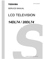 Toshiba 050-200414 14DL74 20DL74 (42 pages) TV Service Manual