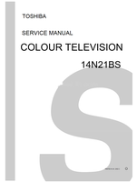 Toshiba 14N21BS (34 pages) TV Service Manual