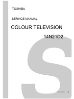 Toshiba 14N21D2 (25 pages) TV Service Manual